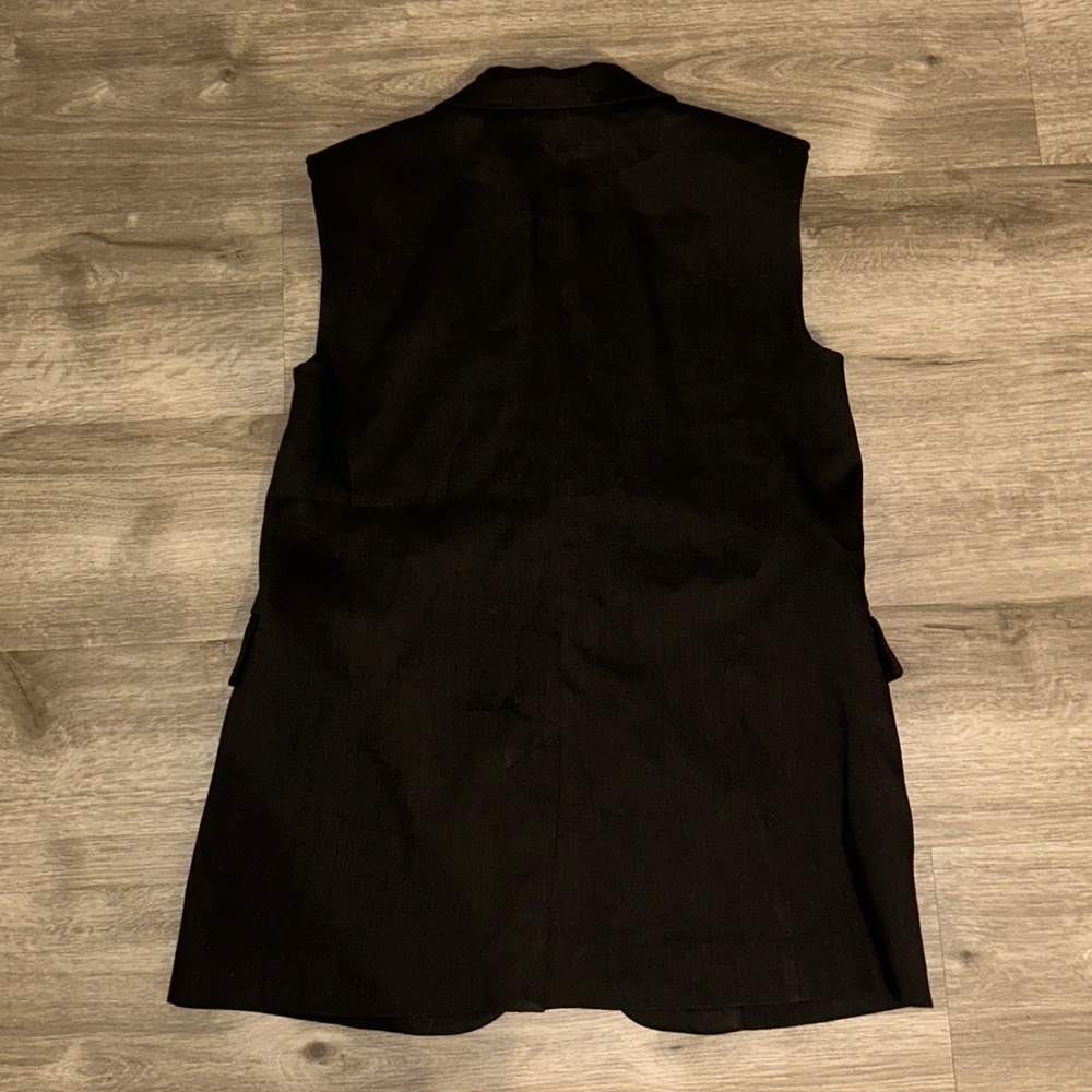 FRAME Oversized organic linen-blend vest - Picture 9 of 11